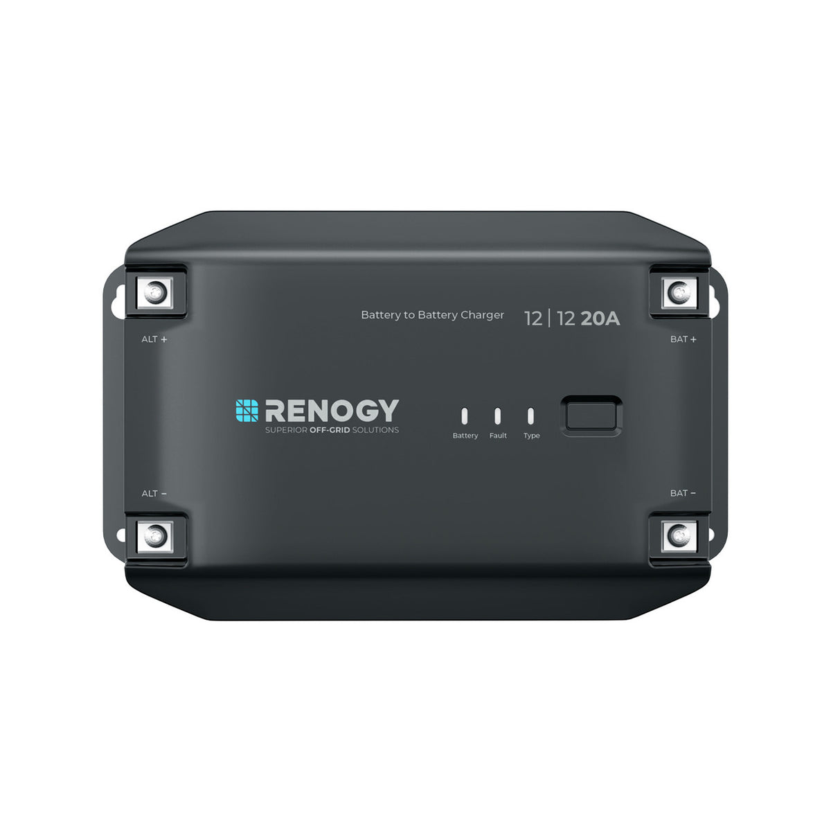 Renogy Chargeur De Batterie 20 A DCDC, Chargeur D'énergie Solaire 12 V, AGM, Flooded, Gel Et Lithium, Protection Contre La Surchauffe