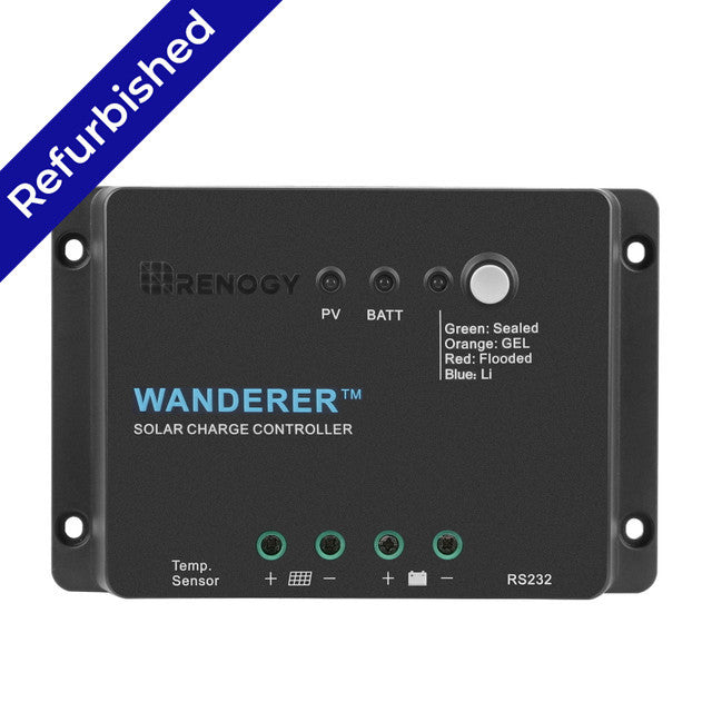 RENOGY WANDERER 30A PWM ソーラー充電コントローラー Renogy Refurbished Wanderer Li 30A PWM Charge Controller | Renogy