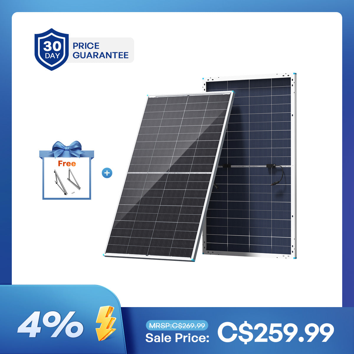 100/195W N-Type Bifacial Solar Panel