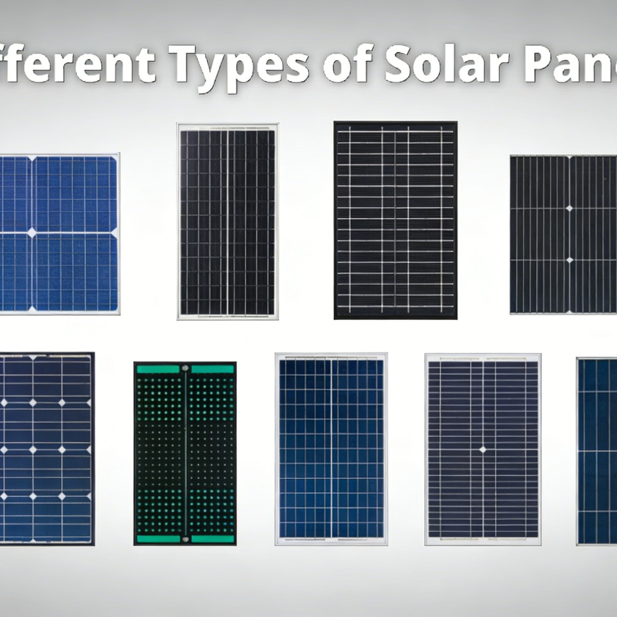 9 Different Type of Solar Panels: Which One Is Right for You? | Renogy CA