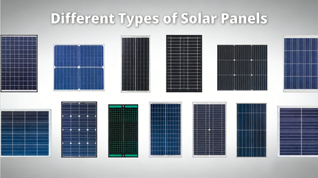 different types of solar panels