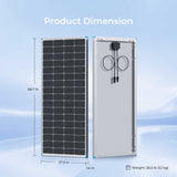 Panneau solaire monocristallin 200 watts 12 volts remis à neuf 
