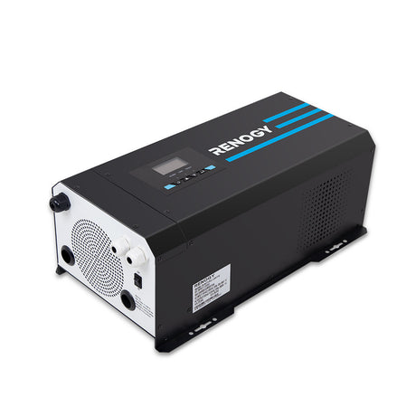 2000W 12V Pure Sine Wave Inverter Charger w/ LCD Display