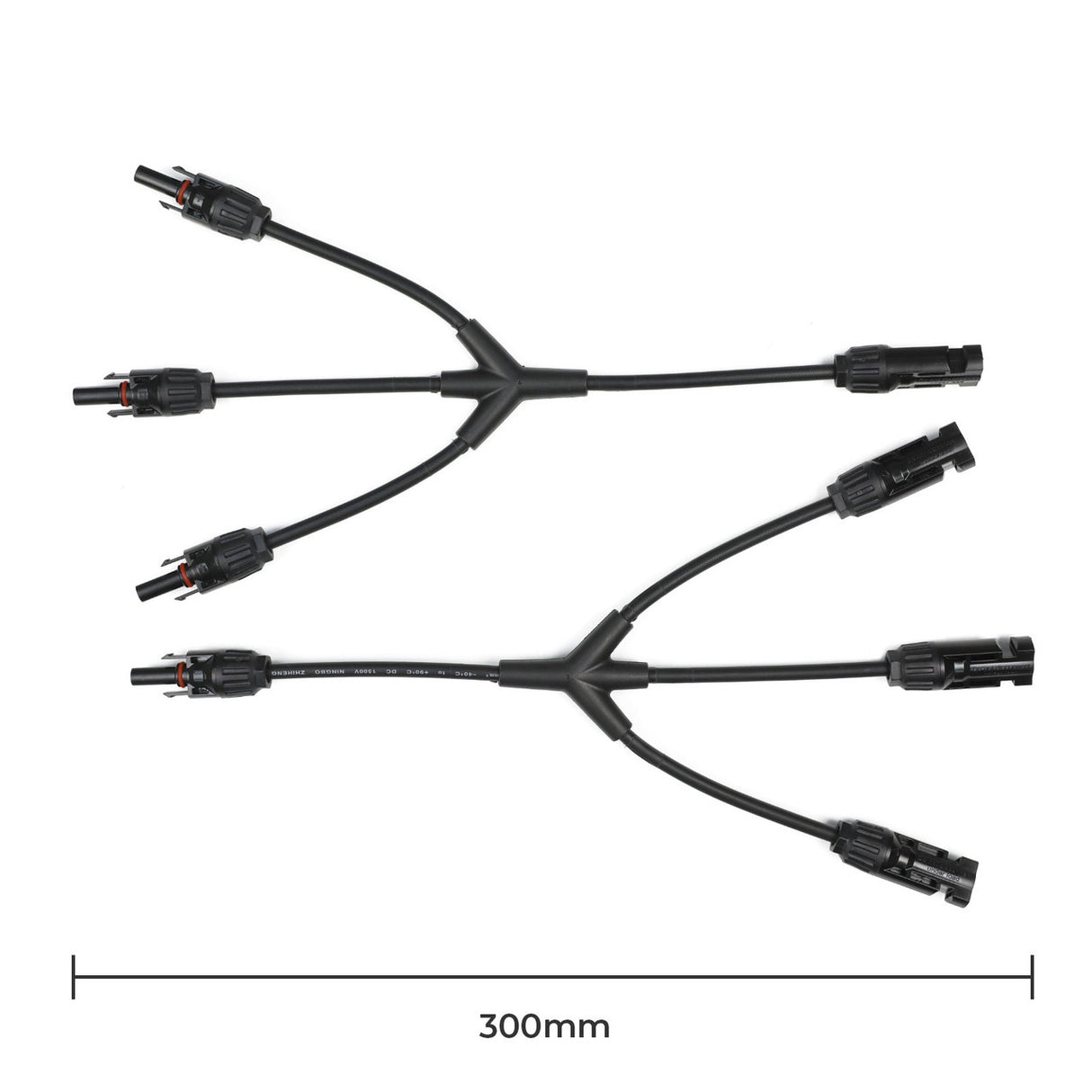 Câble adaptateur parallèle Renogy Solar Connectors M Branch, paire MMMF+FFFM