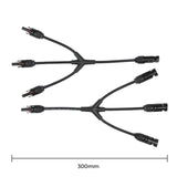Câble adaptateur parallèle Renogy Solar Connectors M Branch, paire MMMF+FFFM