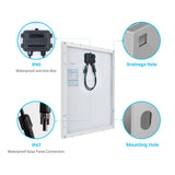 Panneau solaire monocristallin 50 watts 12 volts (nouvelle édition) 