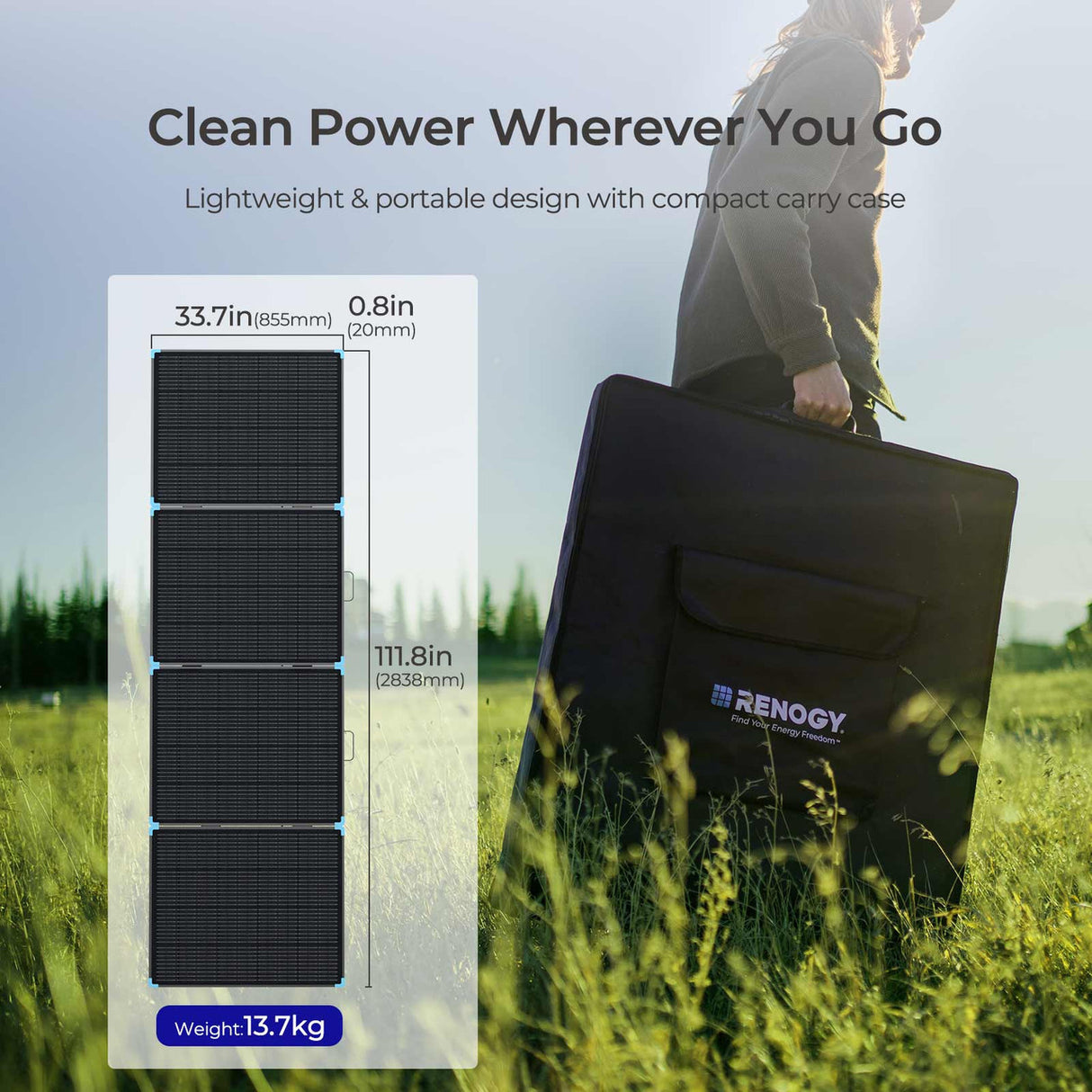 400W Lightweight Portable Solar Suitcase