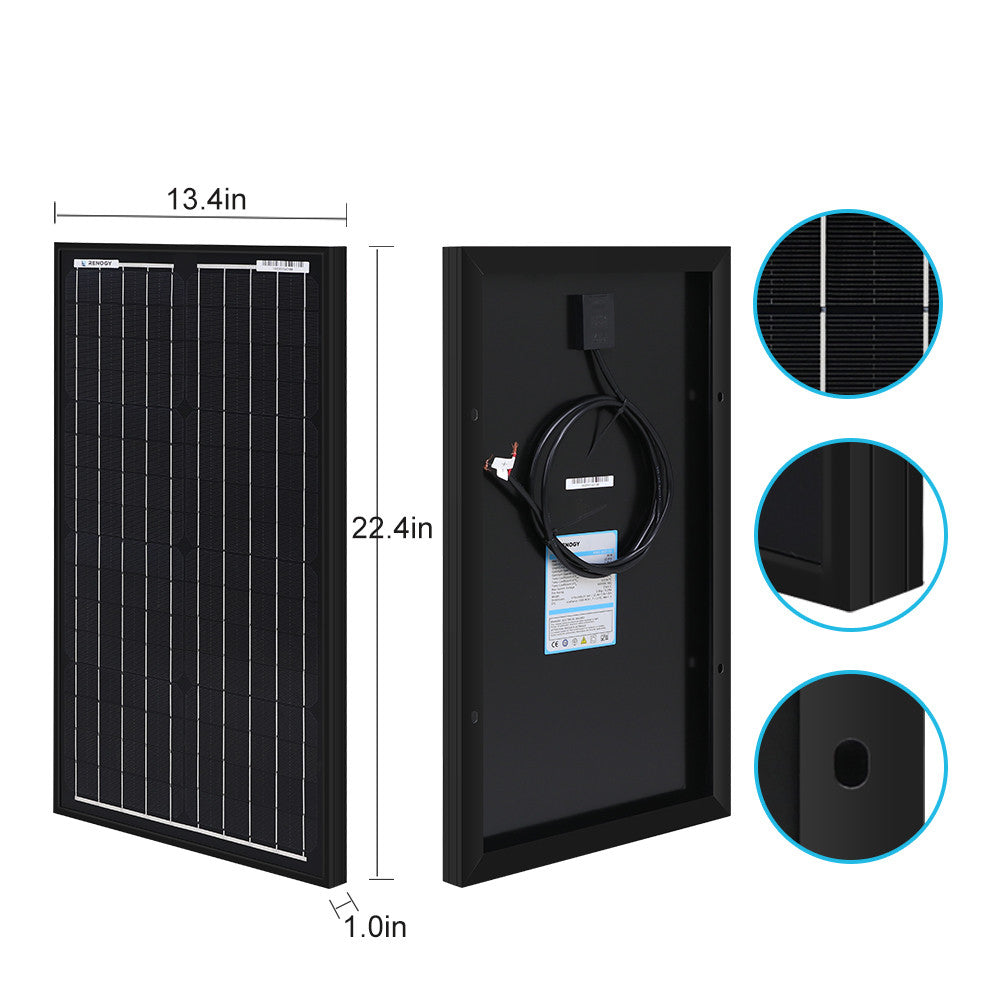 Renogy 30 Watt 12 Volt Monocrystalline Solar Panel (New Edition)
