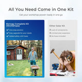 400W 12V Complete Solar Panel Kit with 3.6kWh Lithium Battery