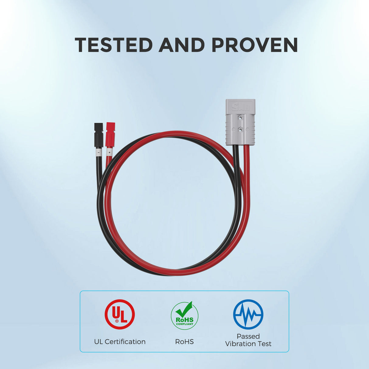 5FT 6AWG Anderson Adapter Cable（Anderson PP75 - Anderson SB120）