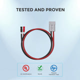 5FT 6AWG Anderson Adapter Cable（Anderson PP75 - Anderson SB120）