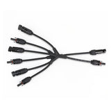 Câble adaptateur parallèle Renogy Solar Connectors M Branch, paire MMMF+FFFM