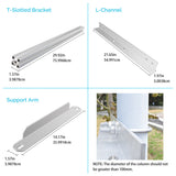 Renogy Single Side 27.4in Pole Mount Support For Solar Panel