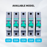 10A/16A/32A/50A/63A 1P DC Miniature Circuit Breaker