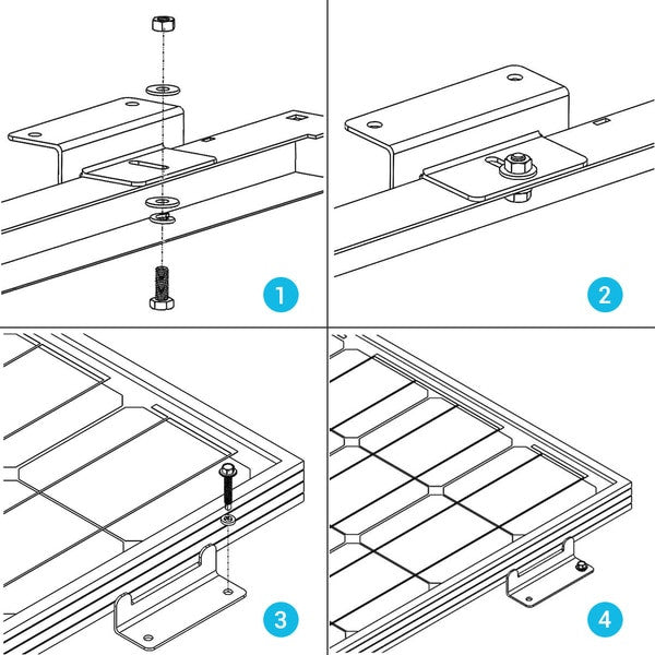 Renogy Solar Panel Mounting Z Bracket