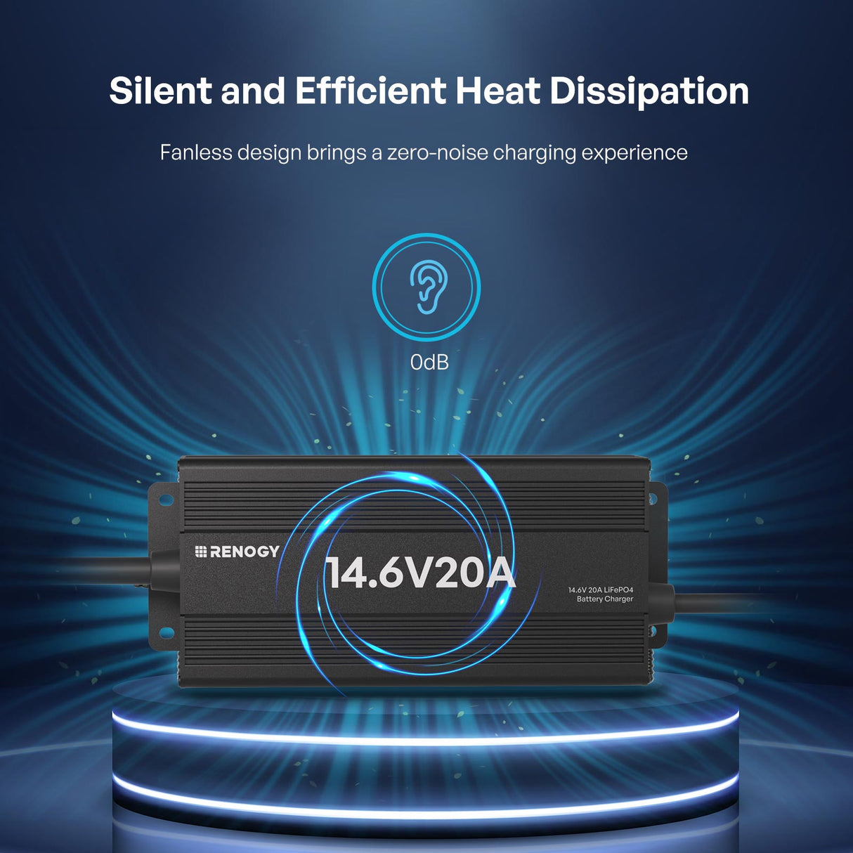 12V 20A AC-To-DC LFP Portable Battery Charger