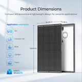 Panneau solaire Renogy ShadowFlux 195 W anti-ombrage de type N