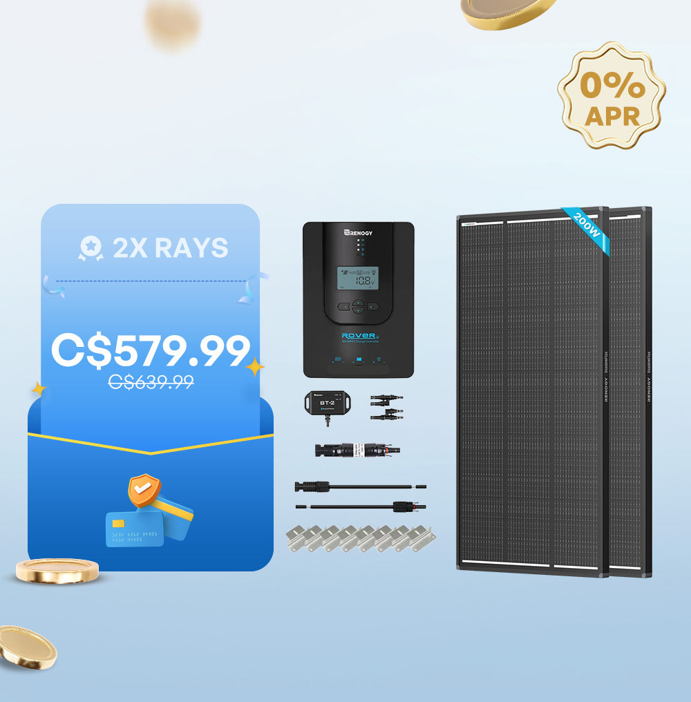 200W Premium Solar Kit w/ 20A MPPT Controller