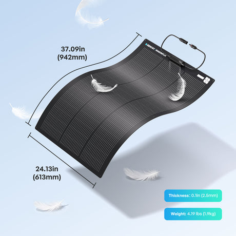 Flexible 100W N-Type High Efficiency Anti-Shading Solar Panel