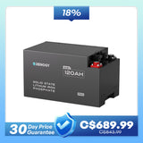 Renogy Pro - Batterie lithium-fer-phosphate intelligente 12 V 200 Ah avec Bluetooth et auto-chauffage