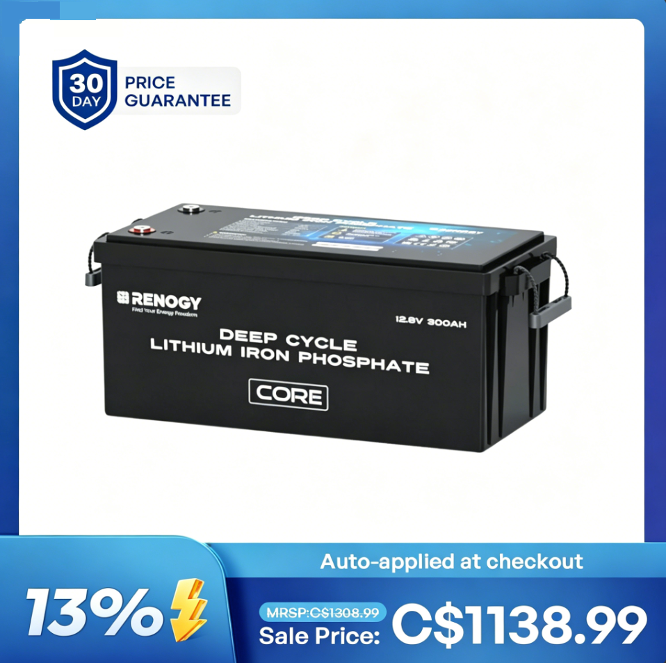 12V 300Ah LiFePO4 Battery w/ self-heating function | Core Series