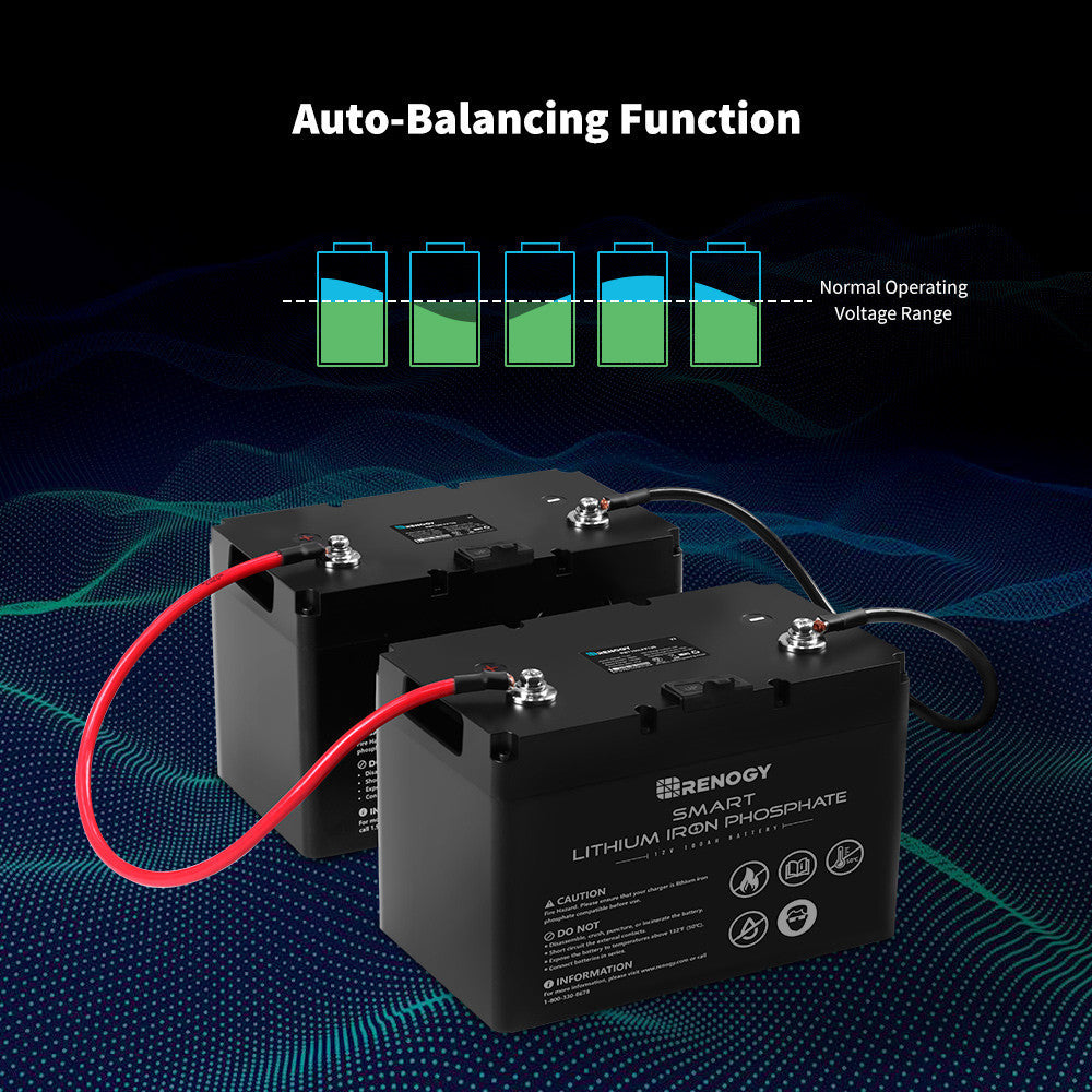 Renogy Smart Lithium-Iron Phosphate Battery 12 Volt 100Ah