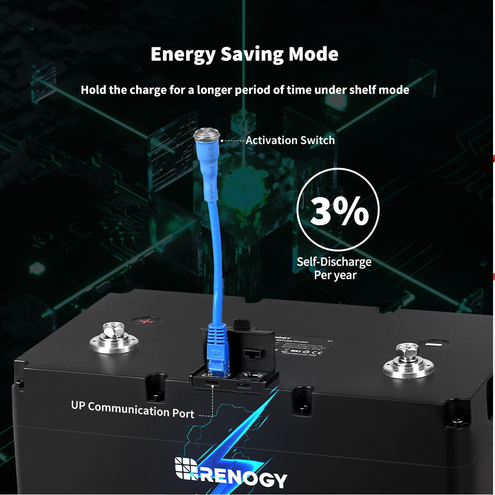 Renogy Smart Lithium-Iron Phosphate Battery 12 Volt 100Ah