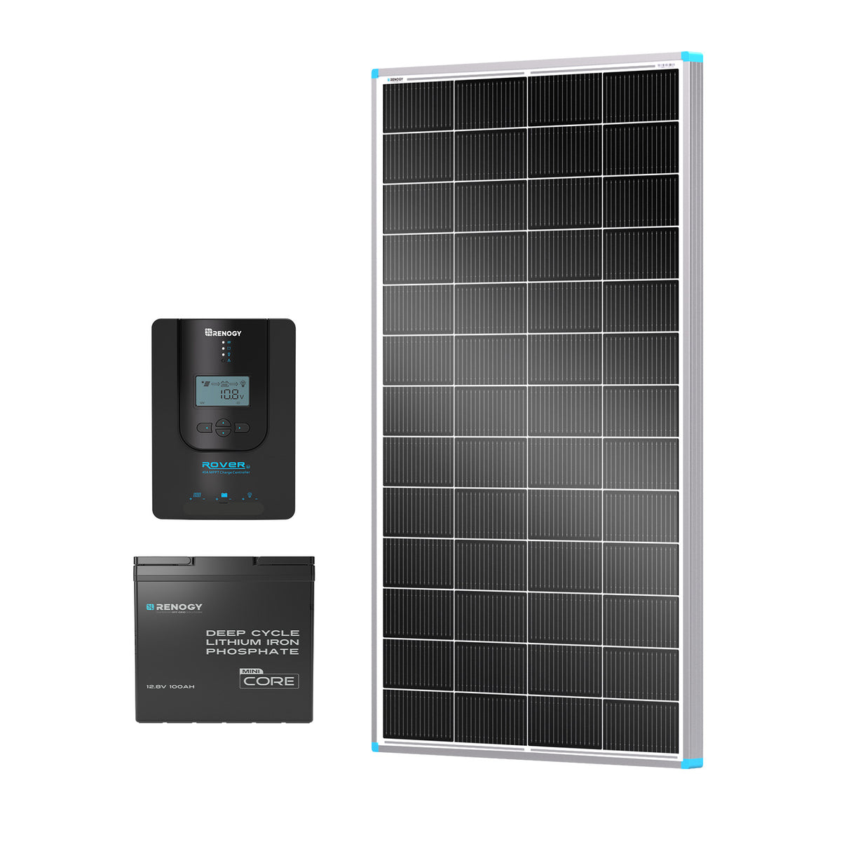 Kit groupé 195W 1.28kWh | 1 panneau Shadowflux 195W