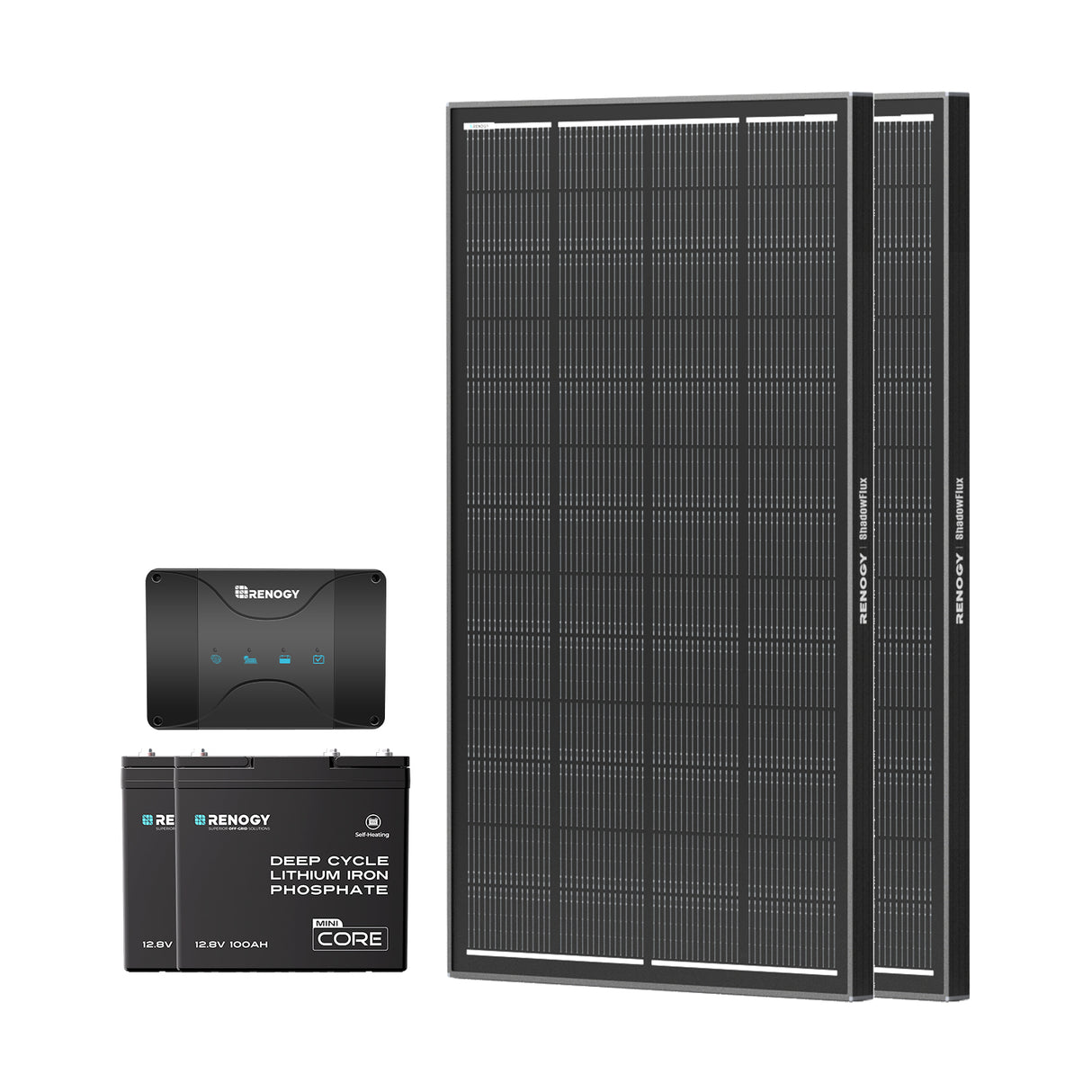 390W 2.56kWh  Bundle Kit | 2PCS 195W Shadowflux Panel