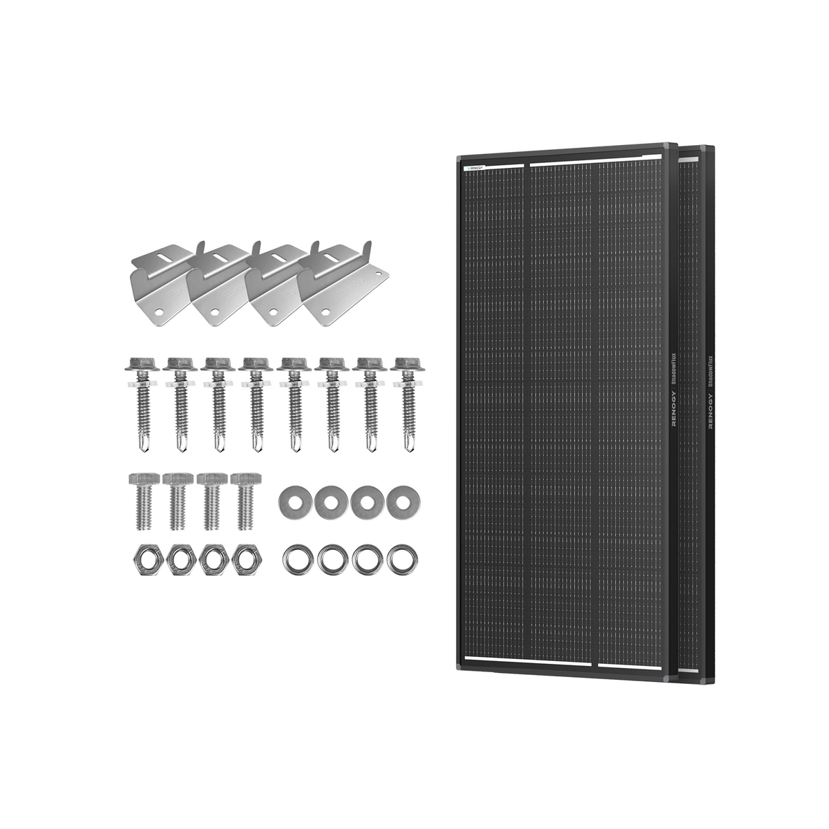 Renogy 200W N-Type Solar Kit (2 x 100W Panels) with Z-Mounts | High ...