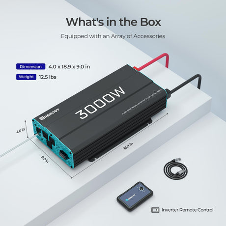 3000W 12V Pure Sine Wave Inverter