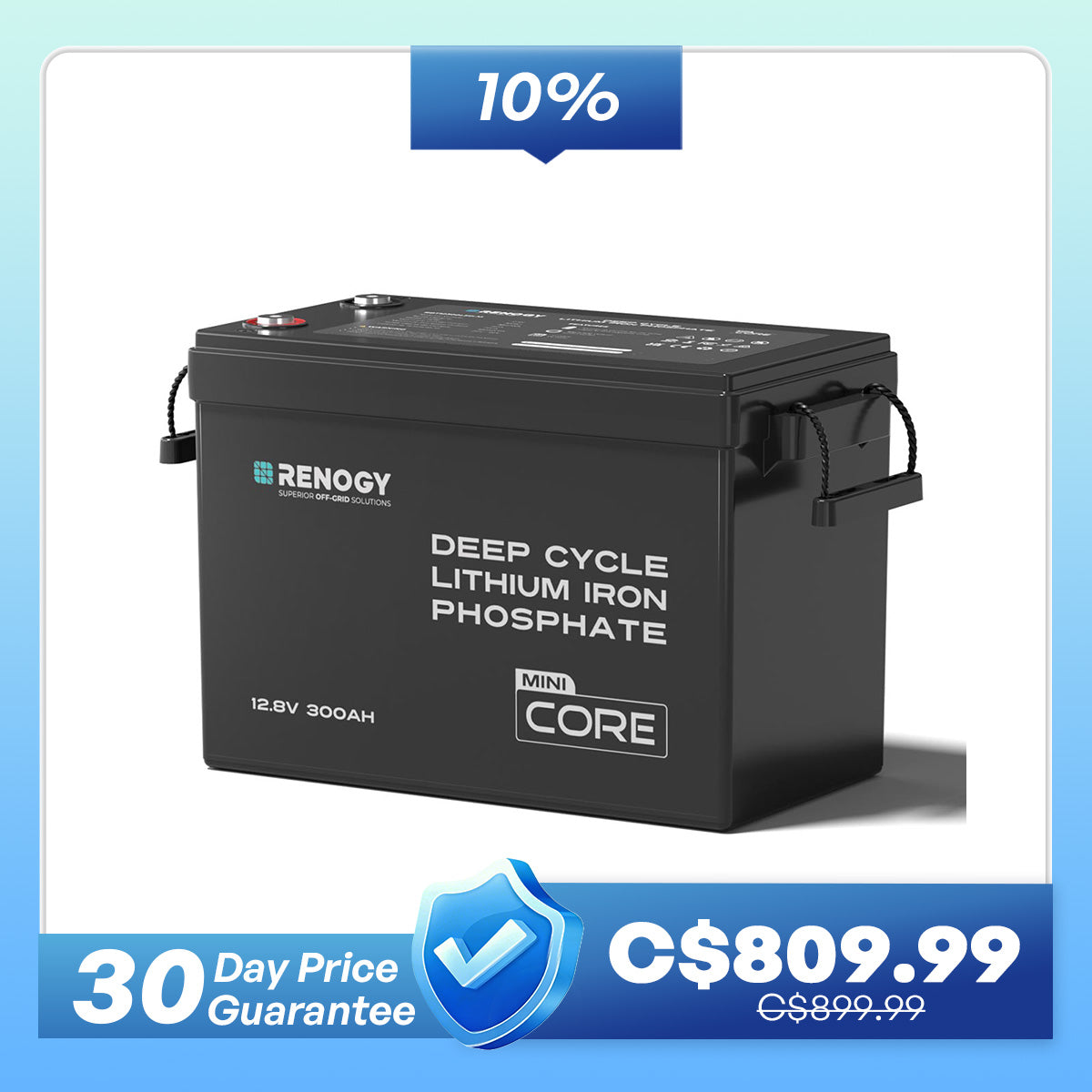 Mini Size 12V 300Ah Lithium Iron Phosphate Battery
