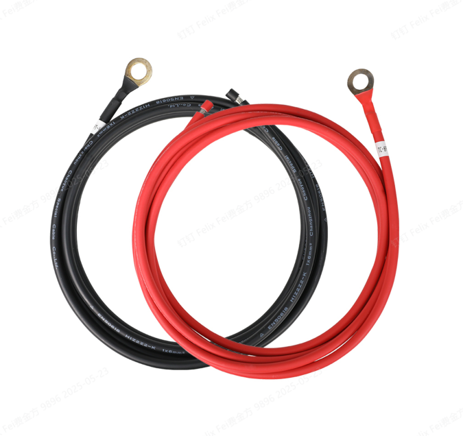 Battery to Charge Controller Tray Cables for 3/8 in Lugs