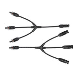Câble adaptateur parallèle Renogy Solar Connectors M Branch, paire MMMF+FFFM