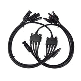 Solar Y Parallel Branch Connectors MFFFF + FMMMM Pair