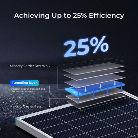 Renogy 16BB N-Type 200 Watt 24V Solar Panel