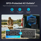 Pro 12V 1000W/2000W/3000W Pure Sine Wave Inverter with Bluetooth