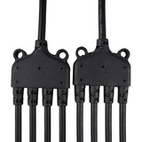 Solar Y Parallel Branch Connectors MFFFF + FMMMM Pair