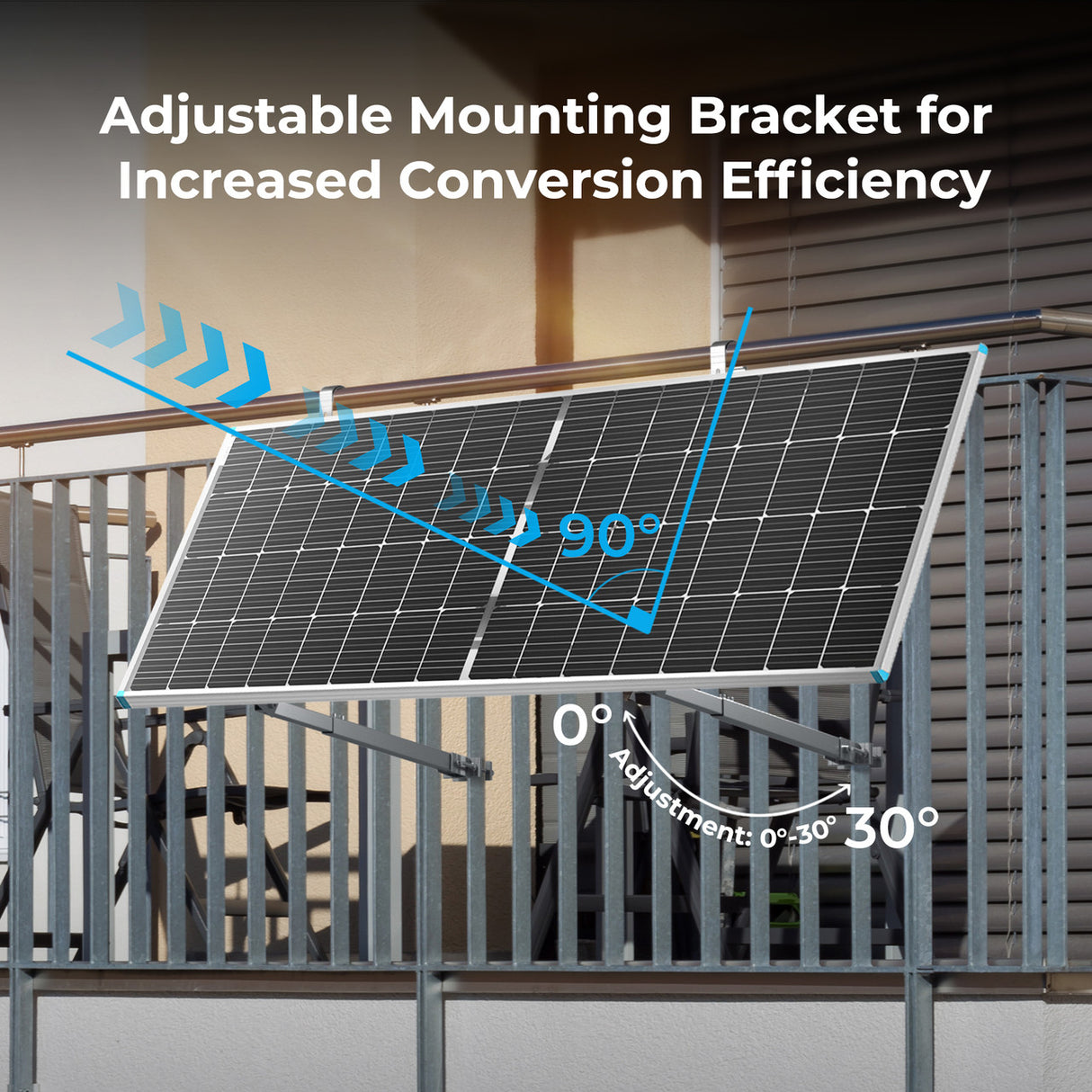 Balcony Solar Panel Tilt Rack