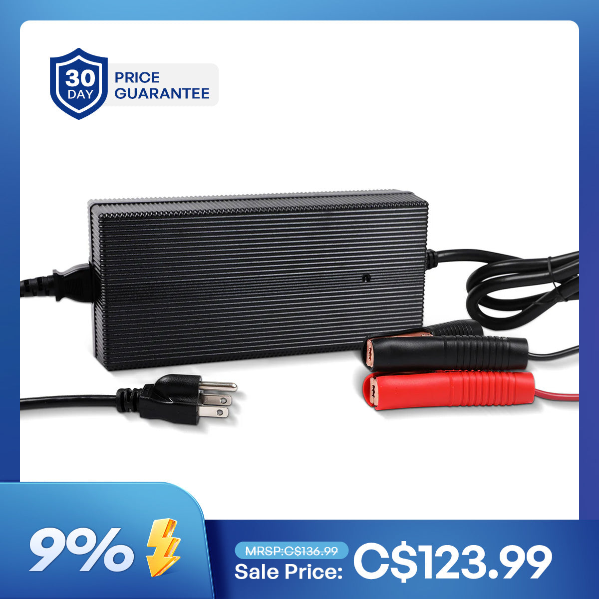12V 20A AC-To-DC LFP Portable Battery Charger