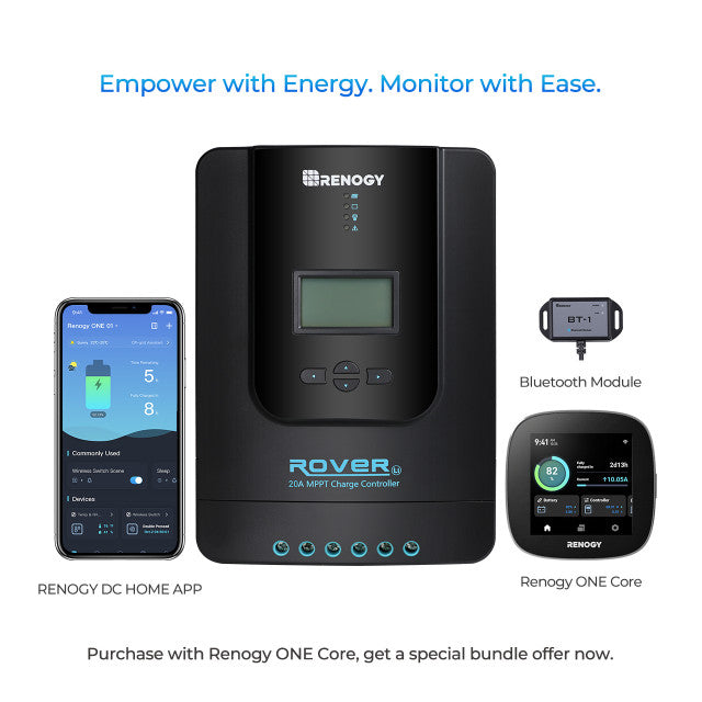 Renogy Rover Li 20/30/40 Amp MPPT Solar Charge Controller