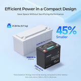 Cold Weather LiFePO4 Battery w/ Self-heating Function