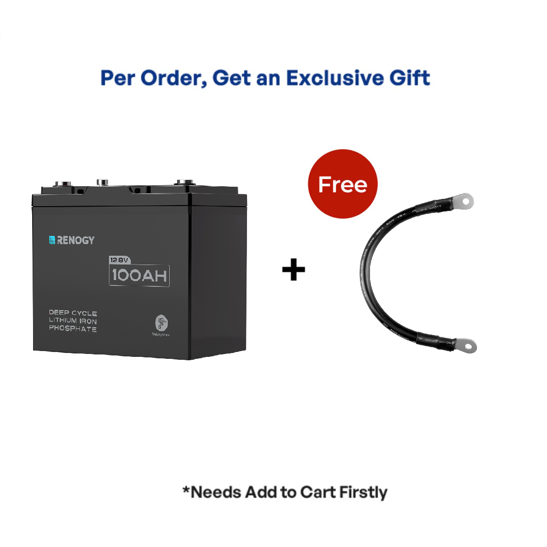 Renogy Core - Batterie LiFePO4 12 V 100 Ah pour moteur de pêche à la traîne avec Bluetooth