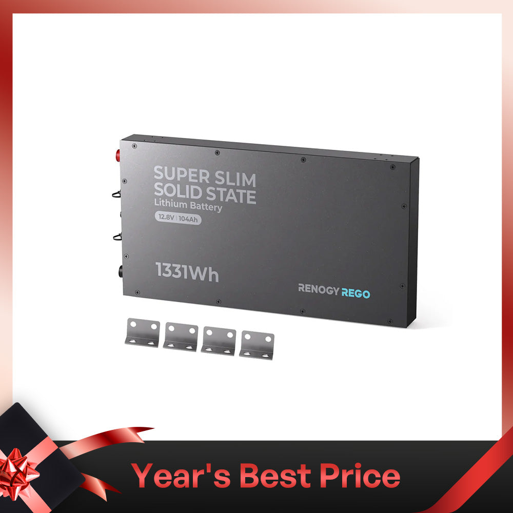 Renogy REGO - Batterie lithium-fer-phosphate ultra-fine 12,8 V 104 Ah