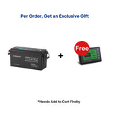 Renogy Core - Batterie lithium fer phosphate 12 V 200 Ah avec Bluetooth