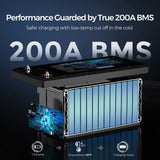 Batterie lithium-fer-phosphate 12 V 300 Ah à décharge profonde, remise à neuf, avec fonction d'auto-chauffage 