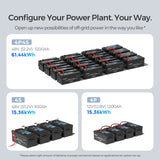 Batterie lithium-fer-phosphate 12 V 300 Ah à décharge profonde, remise à neuf, avec fonction d'auto-chauffage 