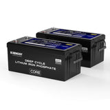 Renogy Core - Batterie lithium fer phosphate 24 V 200 Ah à décharge profonde avec fonction auto-chauffante 