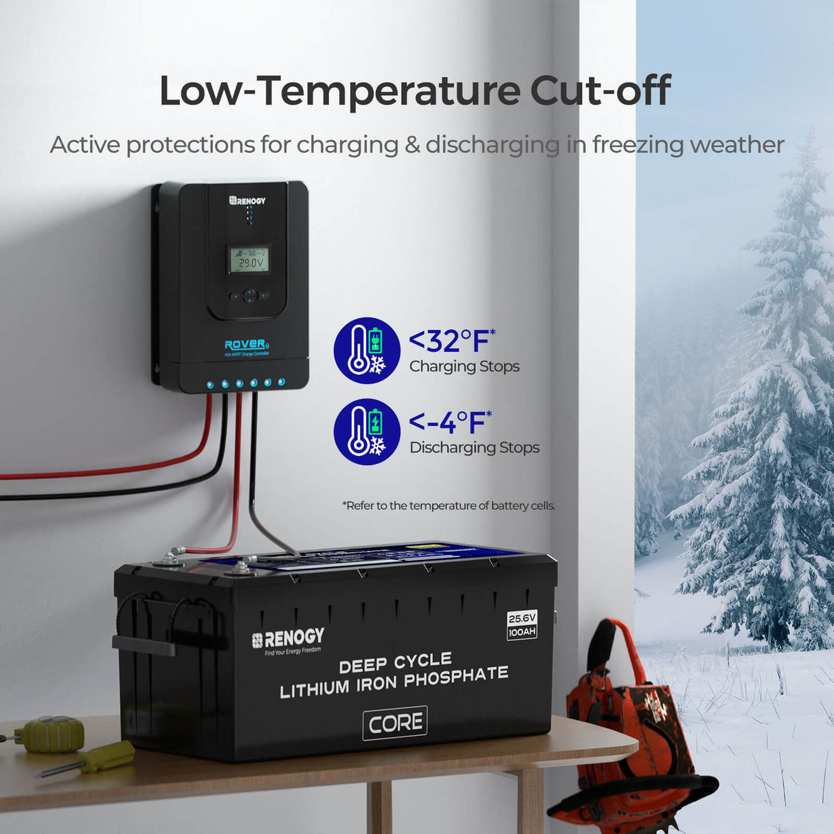 Batterie lithium-fer-phosphate 24 V 100 Ah à décharge profonde, remise à neuf 