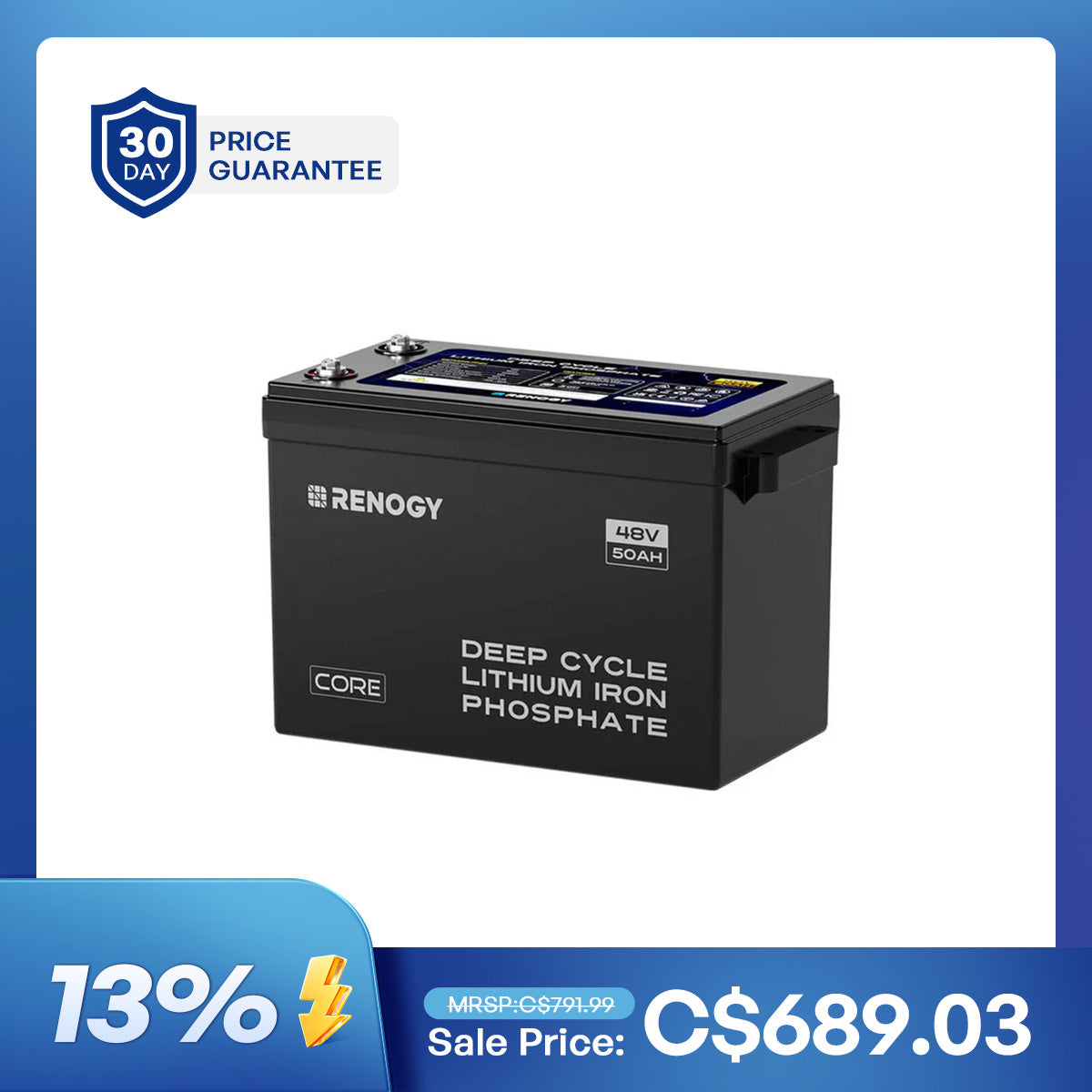 Batterie LiFePO4 48V 50Ah avec fonction auto-chauffante | Série Core
